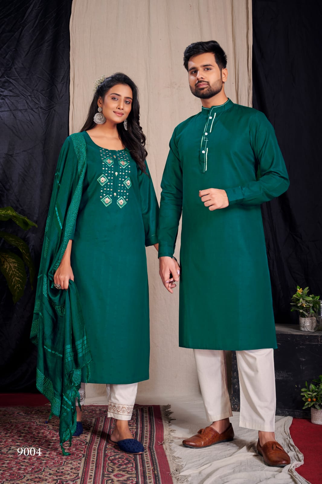 Royal Couple 9 New Stylish Party Wear Designer Couple Kurta Collection